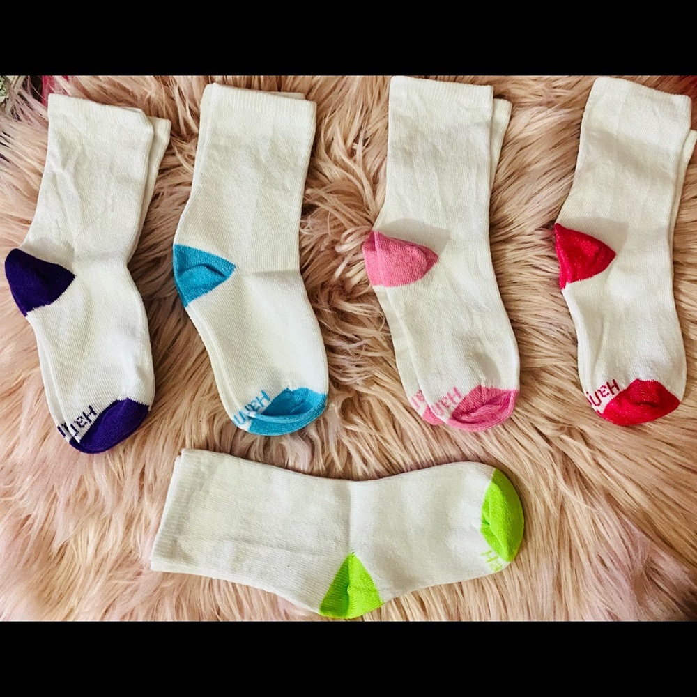 Toddler Sized  6-10 1/2 10 Pack Hanes Socks
